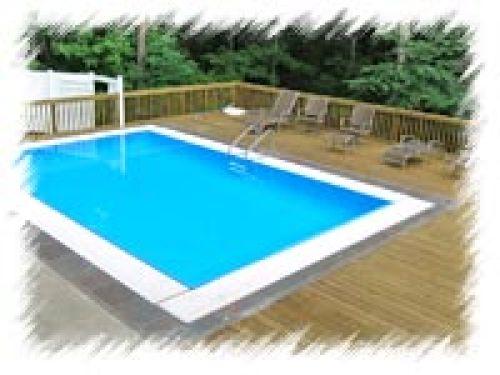 Pool Deck on Hillside